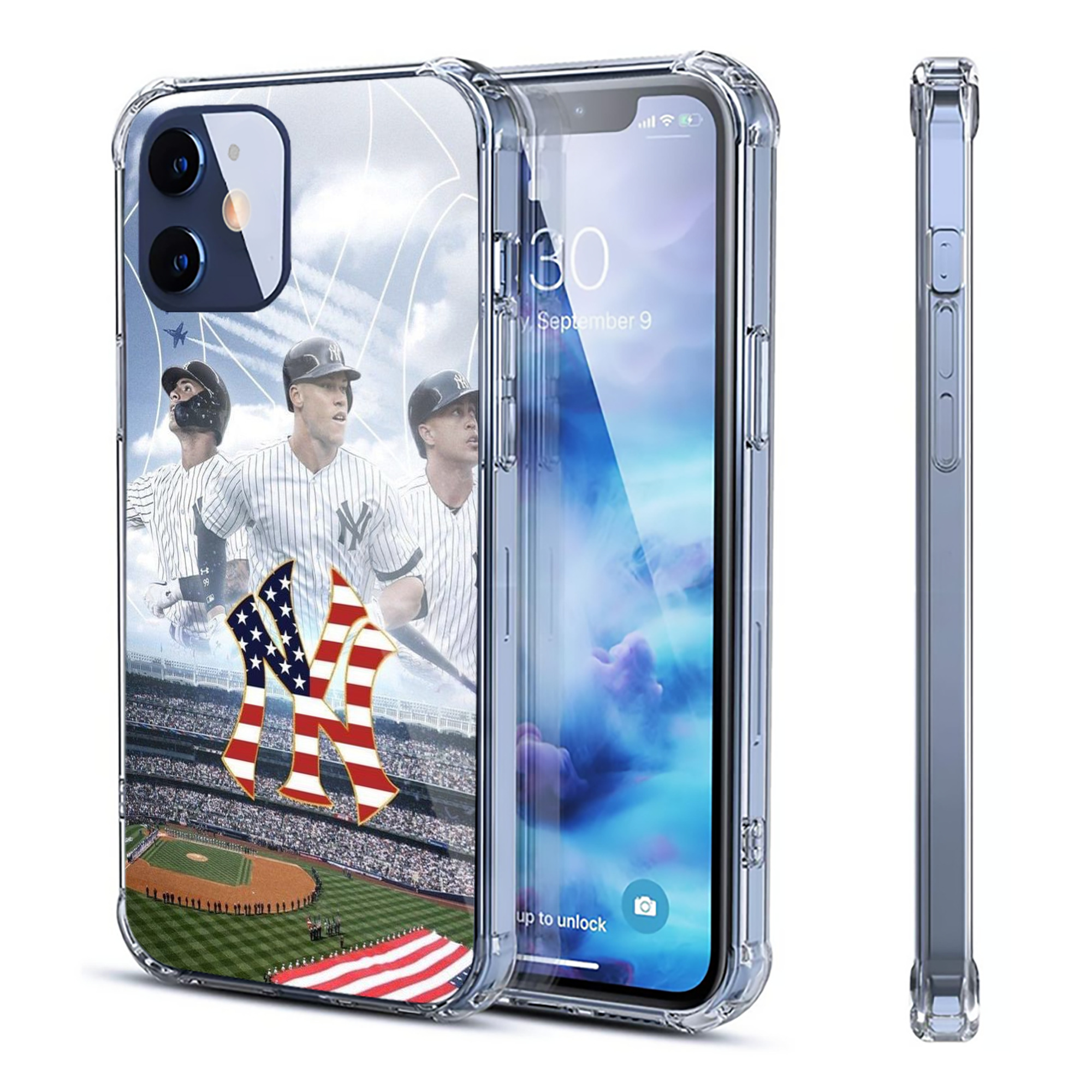 New York Yankees 161 Clear IPhone 12 Case – Soft TPU With UV Print – Enhanced Drop Protection, Precise Fit, Anti-Fingerprint, Customizable Design, Scratch-Resistant, Yellow-Resistant